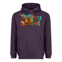 Plum coffee then cows longhaired cow Heavyweight Hoodie - Jasminsmagicworld