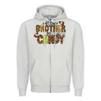 Dove Grey Will Trade Brother For Candy Zipper Hoodie - CowhideDigitalArt