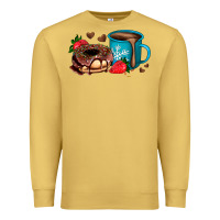 Antique Gold donut coffee strawberry Premium Sweatshirt - AdoDesignShop