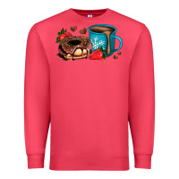 Cardinal donut coffee strawberry Premium Sweatshirt - AdoDesignShop