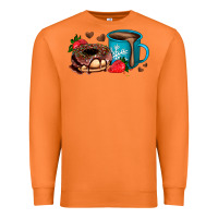 Carrot donut coffee strawberry Premium Sweatshirt - AdoDesignShop