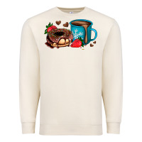 Sandshell donut coffee strawberry Premium Sweatshirt - AdoDesignShop