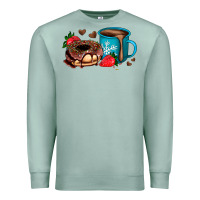 Seafoam donut coffee strawberry Premium Sweatshirt - AdoDesignShop