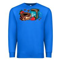 True Royal donut coffee strawberry Premium Sweatshirt - AdoDesignShop