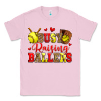 Bubblegum Pink busy raising ballers softball Classic Tee - Zillion Design Studio