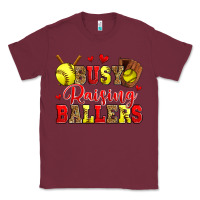 Burgundy busy raising ballers softball Classic Tee - Zillion Design Studio