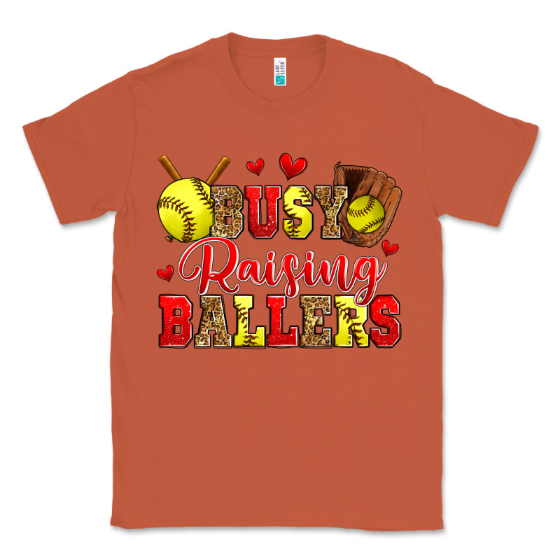 Busy Raising Ballers Softball Classic Tee by Zillion Design Studio | Teevron