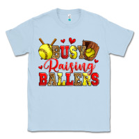 Dusty Blue busy raising ballers softball Classic Tee - Zillion Design Studio