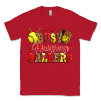 Red busy raising ballers softball Classic Tee - Zillion Design Studio