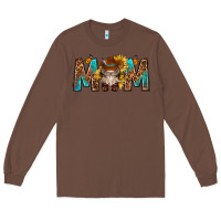 Chestnut mom with bull skull Long Sleeve Tee - texasbilliewilder