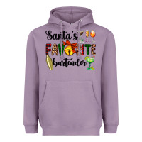 Lavender santa's favorite bartender Heavyweight Hoodie - AdoDesignShop