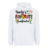 White santa's favorite bartender Heavyweight Hoodie - AdoDesignShop