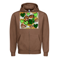 Chestnut St. Patrick's Day hearts tumbler Zipper Hoodie - Neo Western