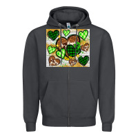 Smoke St. Patrick's Day hearts tumbler Zipper Hoodie - Neo Western