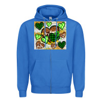 True Royal St. Patrick's Day hearts tumbler Zipper Hoodie - Neo Western