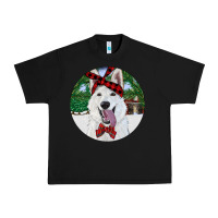 Black Christmas White Shepherd With Cowhide Urban Heavy Tee - RanaPortraitStore