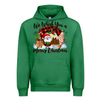 Emerald We whisk you a Merry Christmas Urban Hoodie - NancyCooperArtShop