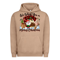 Pigment Burro We whisk you a Merry Christmas Urban Hoodie - NancyCooperArtShop