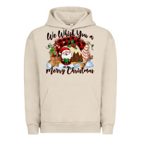 Pigment French Oak We whisk you a Merry Christmas Urban Hoodie - NancyCooperArtShop