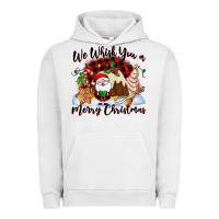 Pigment Lunar Rock We whisk you a Merry Christmas Urban Hoodie - NancyCooperArtShop