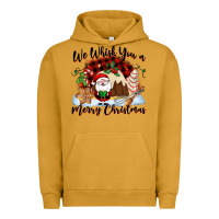 Pigment Peanut Butter We whisk you a Merry Christmas Urban Hoodie - NancyCooperArtShop