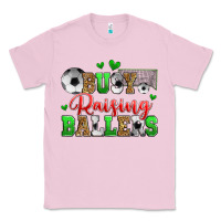Bubblegum Pink busy raising ballers soccer Classic Tee - Zillion Design Studio