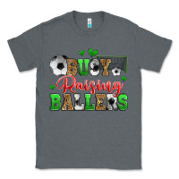 Charcoal Heather busy raising ballers soccer Classic Tee - Zillion Design Studio