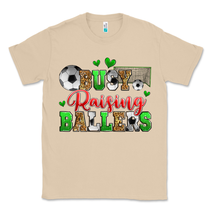 Busy Raising Ballers Soccer Classic Tee by Zillion Design Studio | Teevron