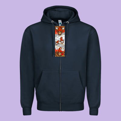 Volleyball Penwraps Zipper Hoodie Designed By Hra Design Shop