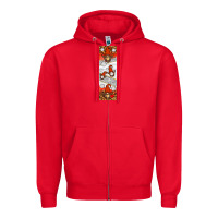 Red volleyball penwraps Zipper Hoodie - HRA Design Shop