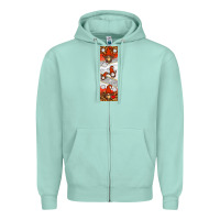 Seafoam volleyball penwraps Zipper Hoodie - HRA Design Shop