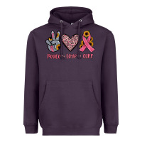 Plum peace love cure Heavyweight Hoodie - JahusDesignShop