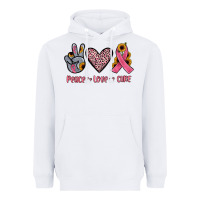 White peace love cure Heavyweight Hoodie - JahusDesignShop
