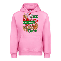 Fuchsia Pink The holidays are what you bake them Urban Hoodie - NancyCooperArtShop