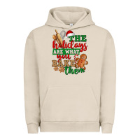 Pigment French Oak The holidays are what you bake them Urban Hoodie - NancyCooperArtShop
