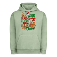 Pigment Oil Green The holidays are what you bake them Urban Hoodie - NancyCooperArtShop