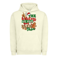 Pigment Pistachio The holidays are what you bake them Urban Hoodie - NancyCooperArtShop