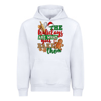White The holidays are what you bake them Urban Hoodie - NancyCooperArtShop