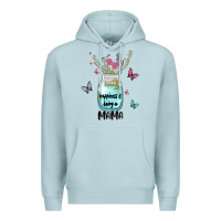 Blue Mist mama preview costom name Premium Hoodie - MaliasSmallBusiness