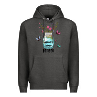 Charcoal Heather mama preview costom name Premium Hoodie - MaliasSmallBusiness