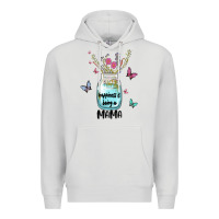 Dove Grey mama preview costom name Premium Hoodie - MaliasSmallBusiness