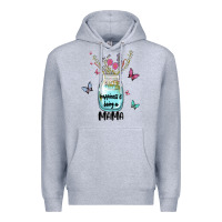 Heather Grey mama preview costom name Premium Hoodie - MaliasSmallBusiness