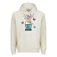 Oatmeal Heather mama preview costom name Premium Hoodie - MaliasSmallBusiness