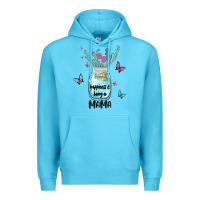 Ocean Blue mama preview costom name Premium Hoodie - MaliasSmallBusiness