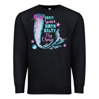 Black sassy since birth salty by choice Premium Sweatshirt - JahusDesignShop
