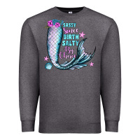 Charcoal Heather sassy since birth salty by choice Premium Sweatshirt - JahusDesignShop