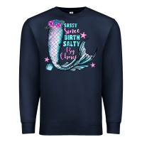 Navy sassy since birth salty by choice Premium Sweatshirt - JahusDesignShop