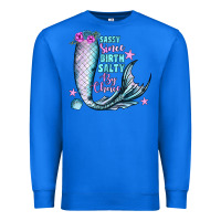 True Royal sassy since birth salty by choice Premium Sweatshirt - JahusDesignShop