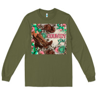 Army Green country girl Long Sleeve Tee - Zillion Design Studio