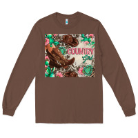 Chestnut country girl Long Sleeve Tee - Zillion Design Studio